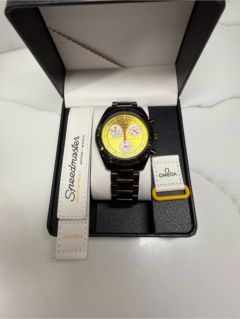 MoonSwatch MOD Mission to the Sun on Stainless Steel Watch